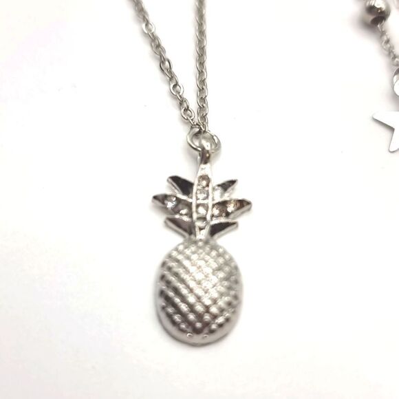 New PINEAPPLE STAR & SILVER BEAD anklet set - Picture 12 of 12